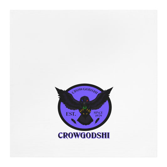 Crowgodshi Kitchen Towel, PURPLE LOGO