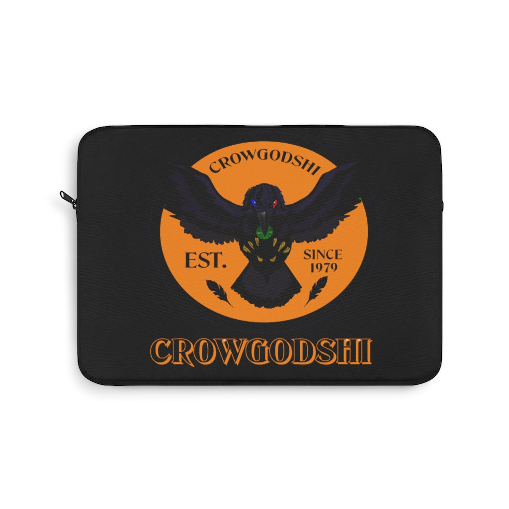 Crowgodshi First Generation Laptop Sleeve, ORANGE LOGO