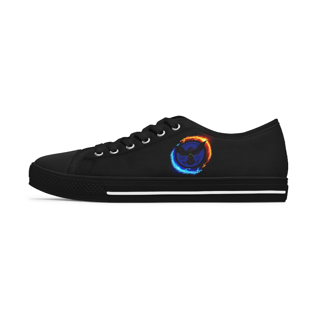 Women's Crowgodshi Ying Yang Dragons Low Top Sneakers