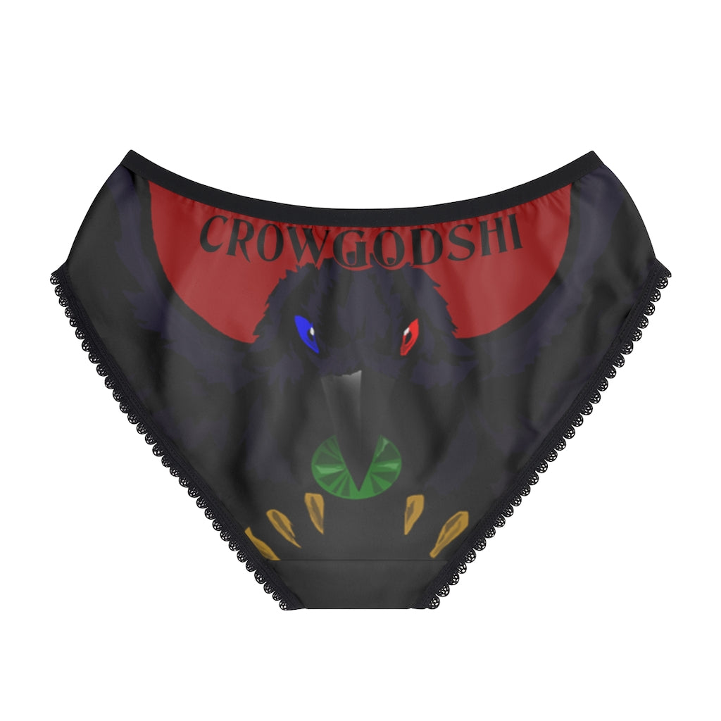 Women's Crowgodshi First Generation Limited Edition Panties, BURGUNDY LOGO