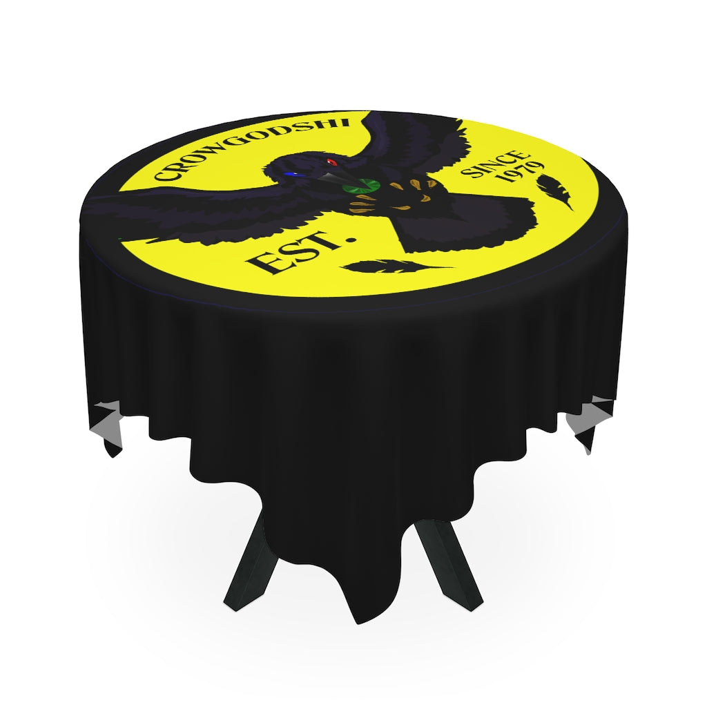 Crowgodshi Table Cloth, YELLOW LOGO