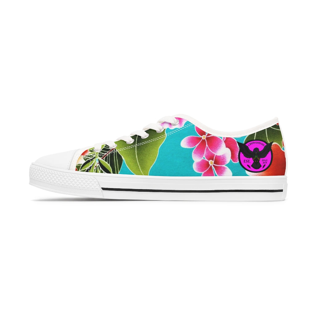 Women's Crowgodshi Flower Garden Low Top Sneakers