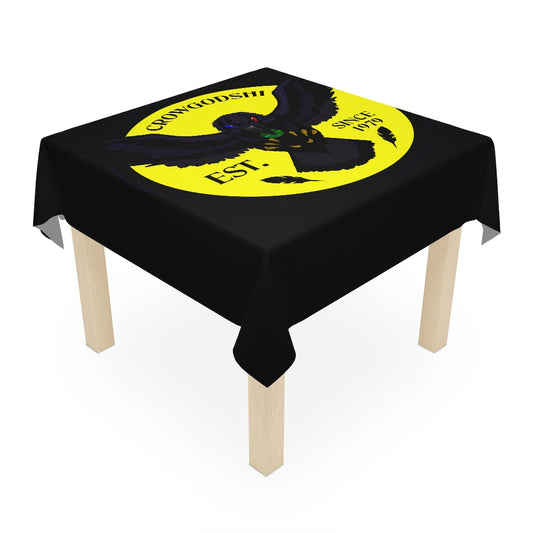 Crowgodshi Table Cloth, YELLOW LOGO