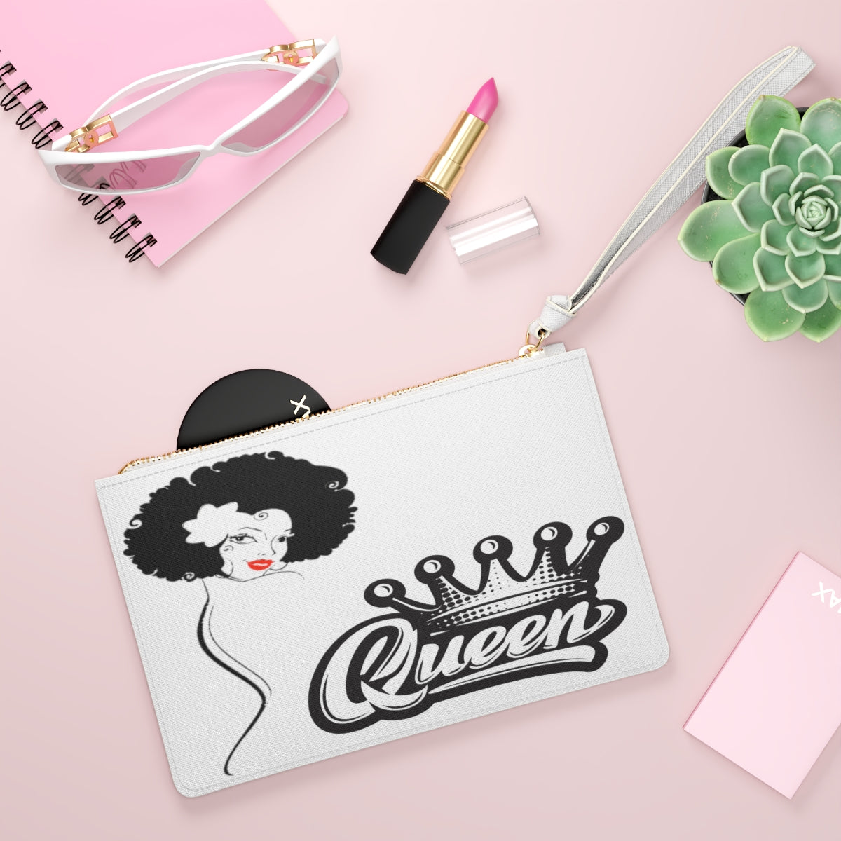 Crowgodshi Designer QUEEN Clutch Bag