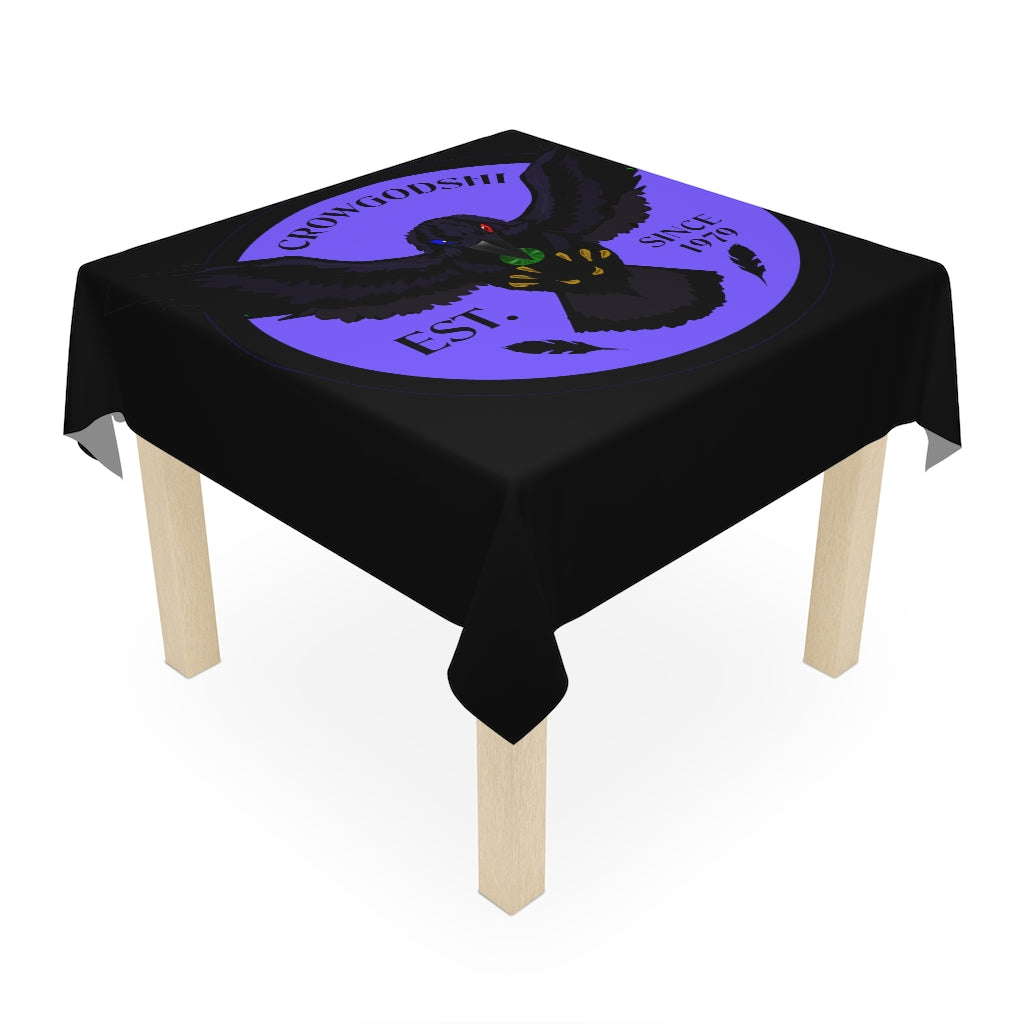 Crowgodshi Table Cloth, PURPLE LOGO