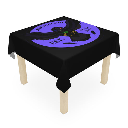 Crowgodshi Table Cloth, PURPLE LOGO