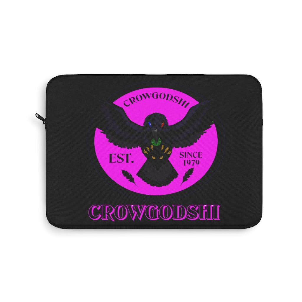 Crowgodshi First Generation Laptop Sleeve, PINK LOGO