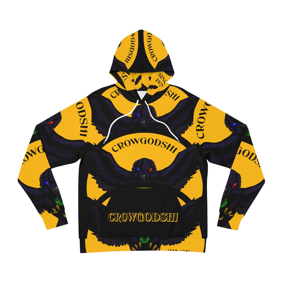 Special Edition Crowgodshi Designer Hoodie, GOLD LOGO