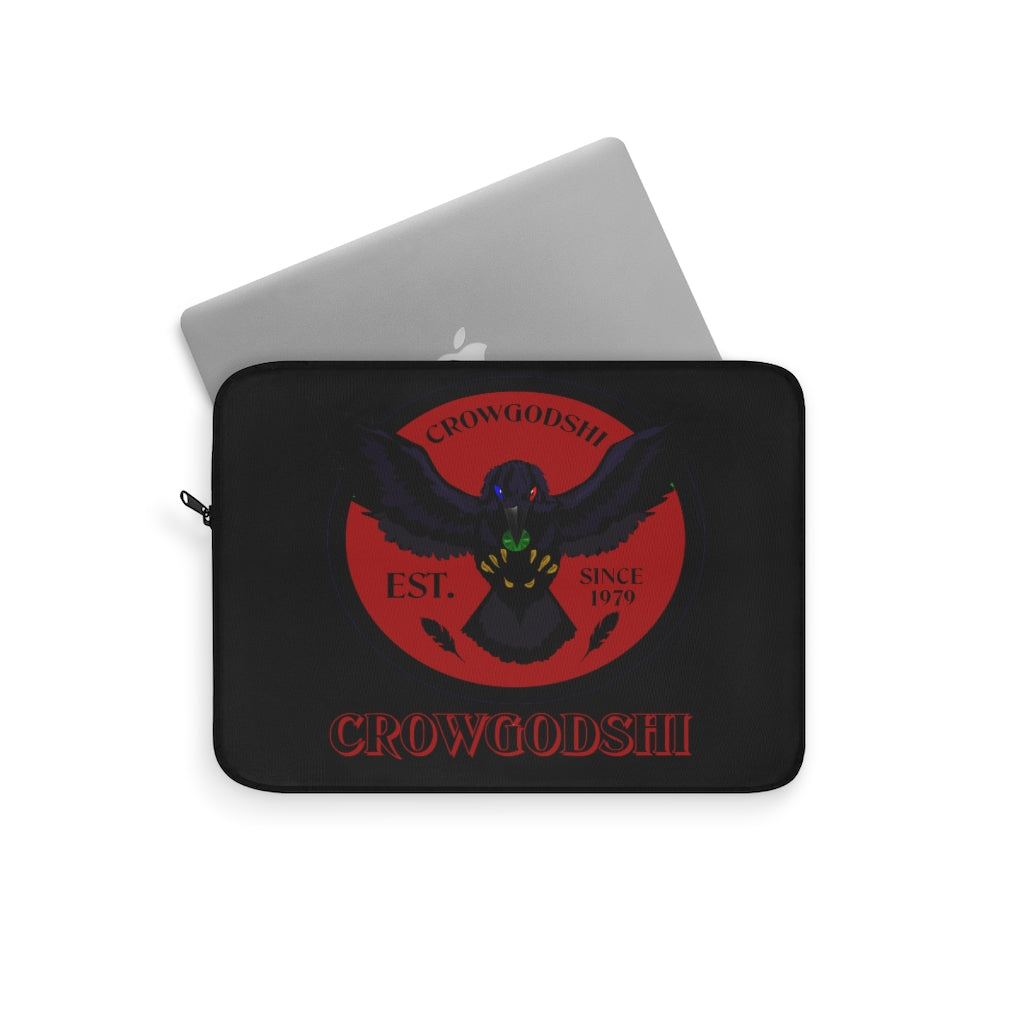 Crowgodshi First Generation Laptop Sleeve, BURGUNDY LOGO