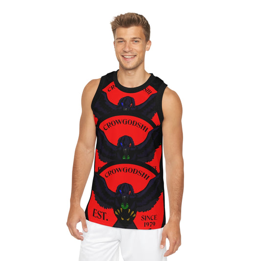 Special Edition Crowgodshi Designer Basketball Jersey, RED LOGO