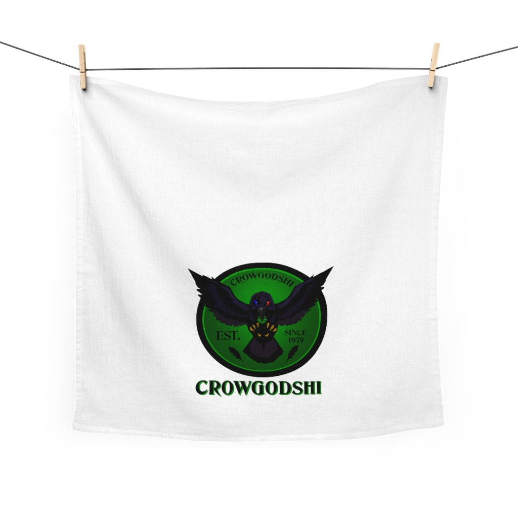 Crowgodshi Kitchen Towel, GREEN LOGO