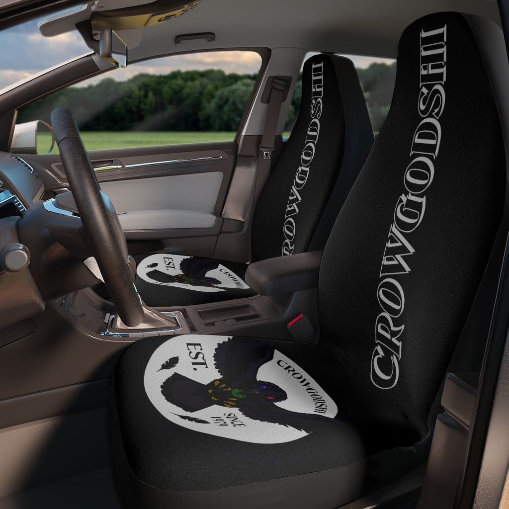 Crowgodshi Car Seat Covers, WHITE