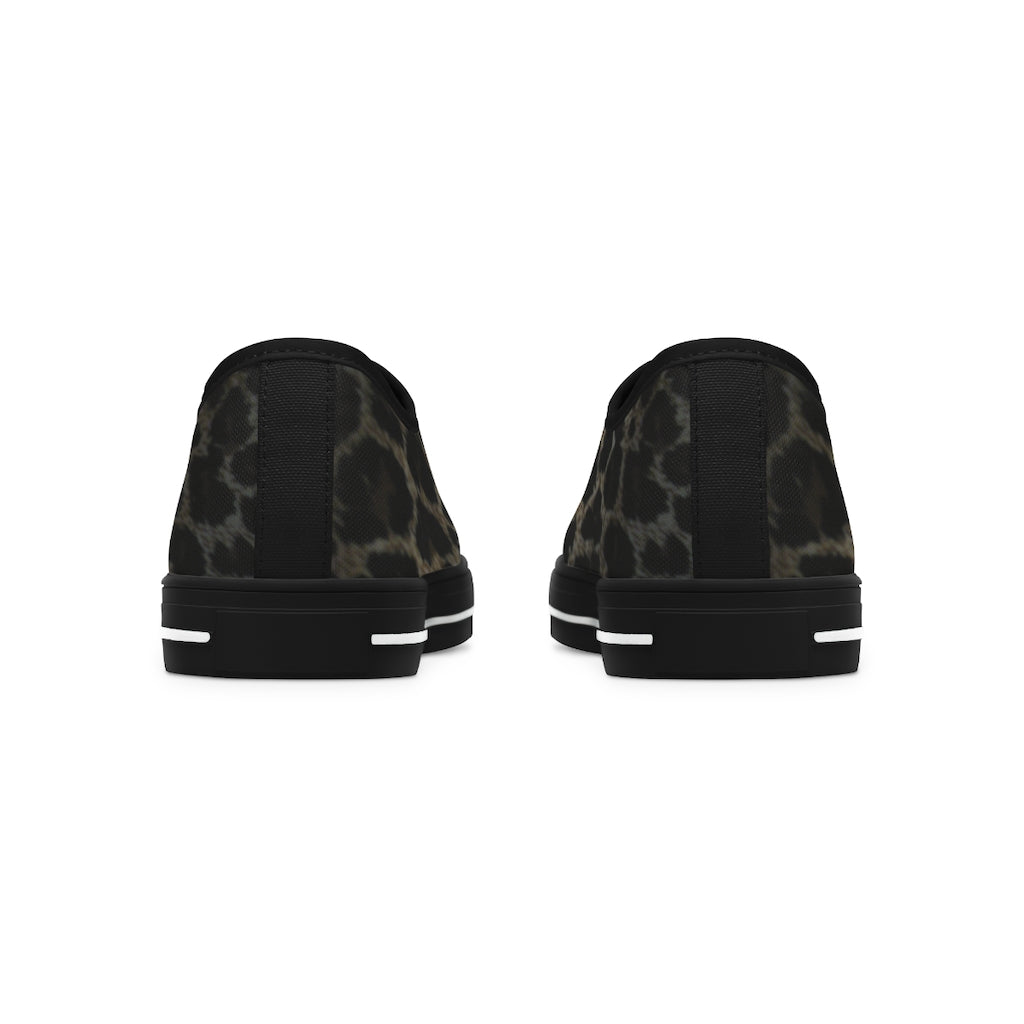 Women's Crowgodshi Jaguar Print Low Top Sneakers
