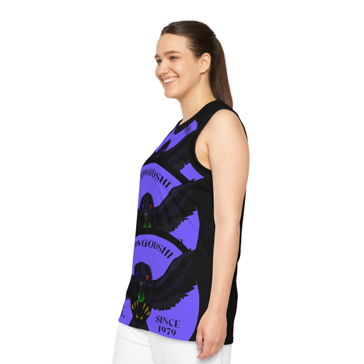 Special Edition Crowgodshi Designer Basketball Jersey, PURPLE LOGO
