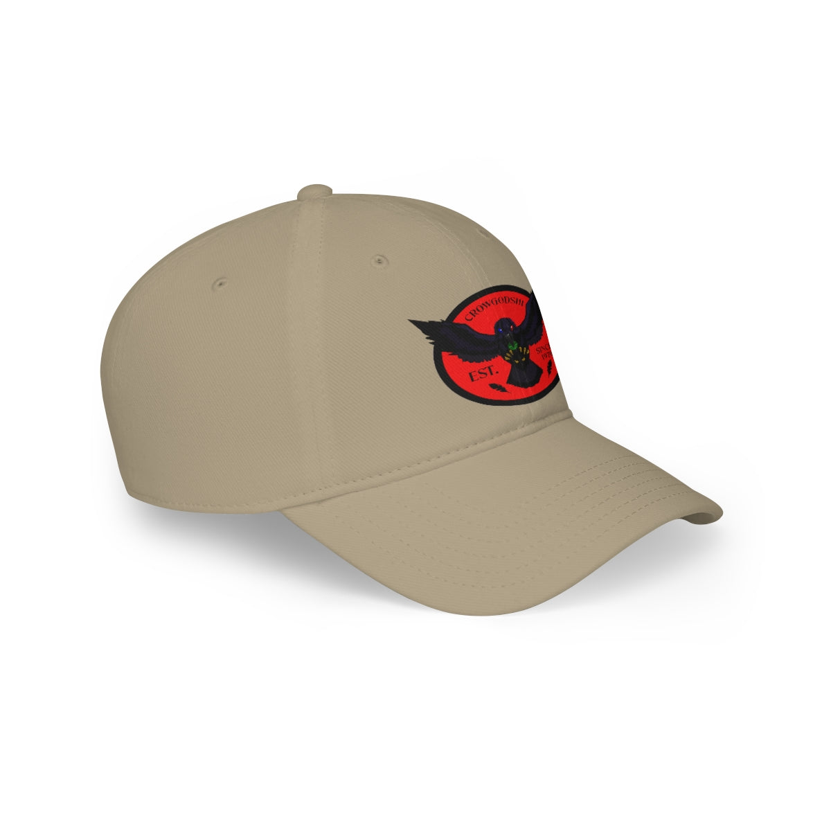 Crowgodshi Duckbill Hat, RED LOGO