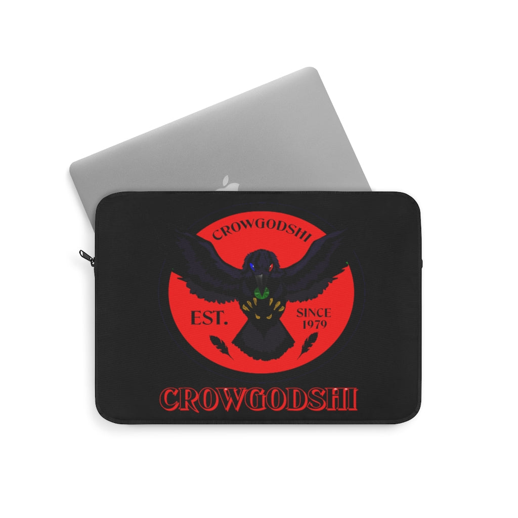 Crowgodshi First Generation Laptop Sleeve, RED LOGO