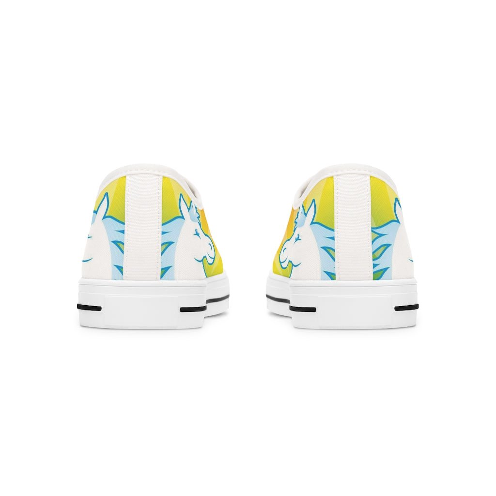 Women's Crowgodshi Rainbow Unicorn Low Top Sneakers