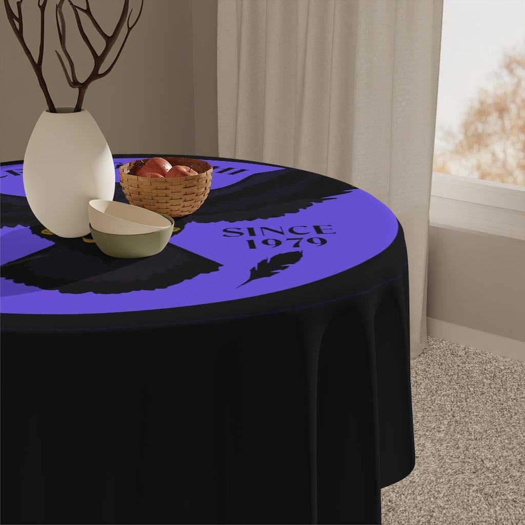 Crowgodshi Table Cloth, PURPLE LOGO