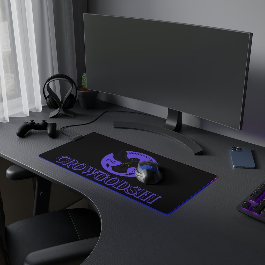 Crowgodshi LED Mouse Pad, PURPLE