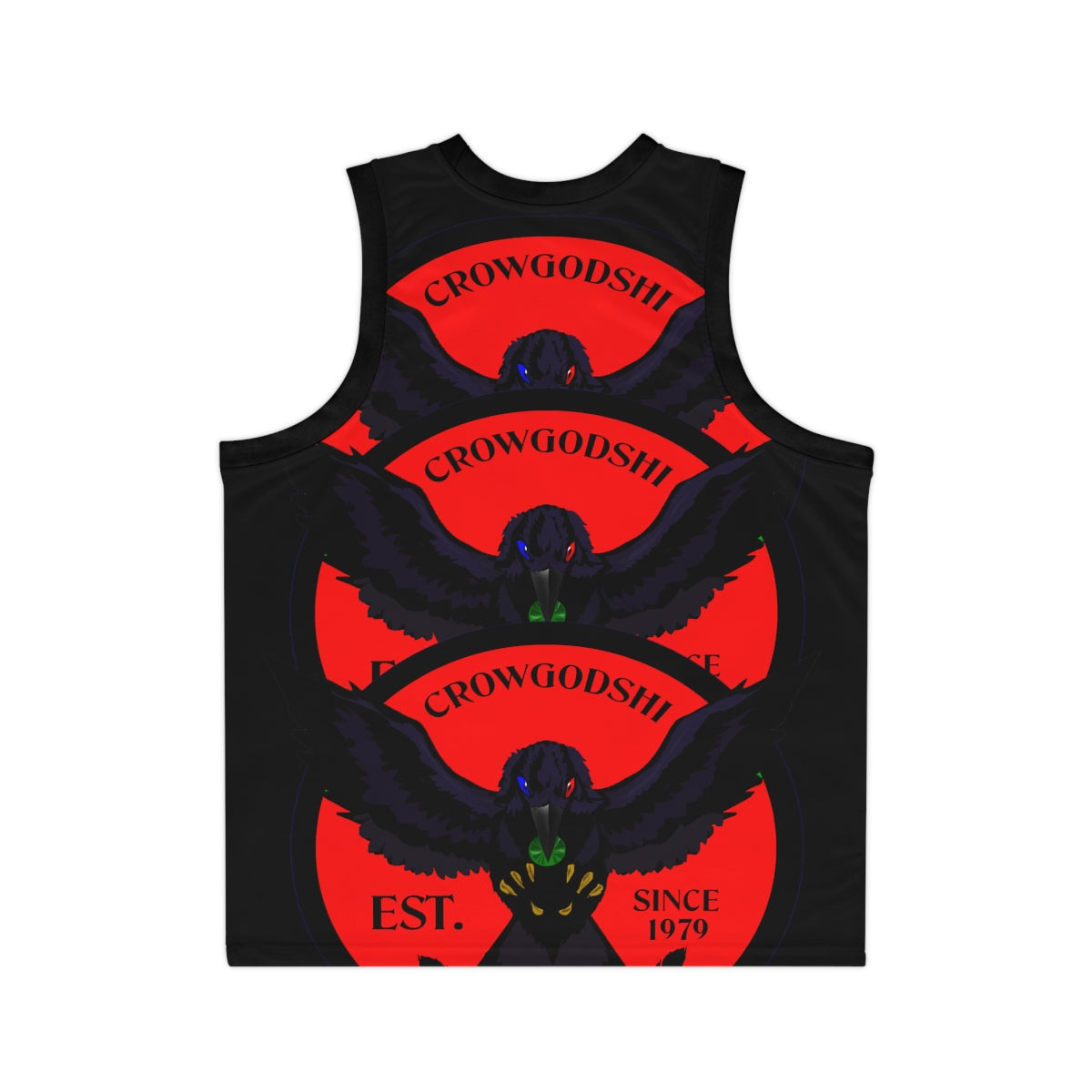 Special Edition Crowgodshi Designer Basketball Jersey, RED LOGO