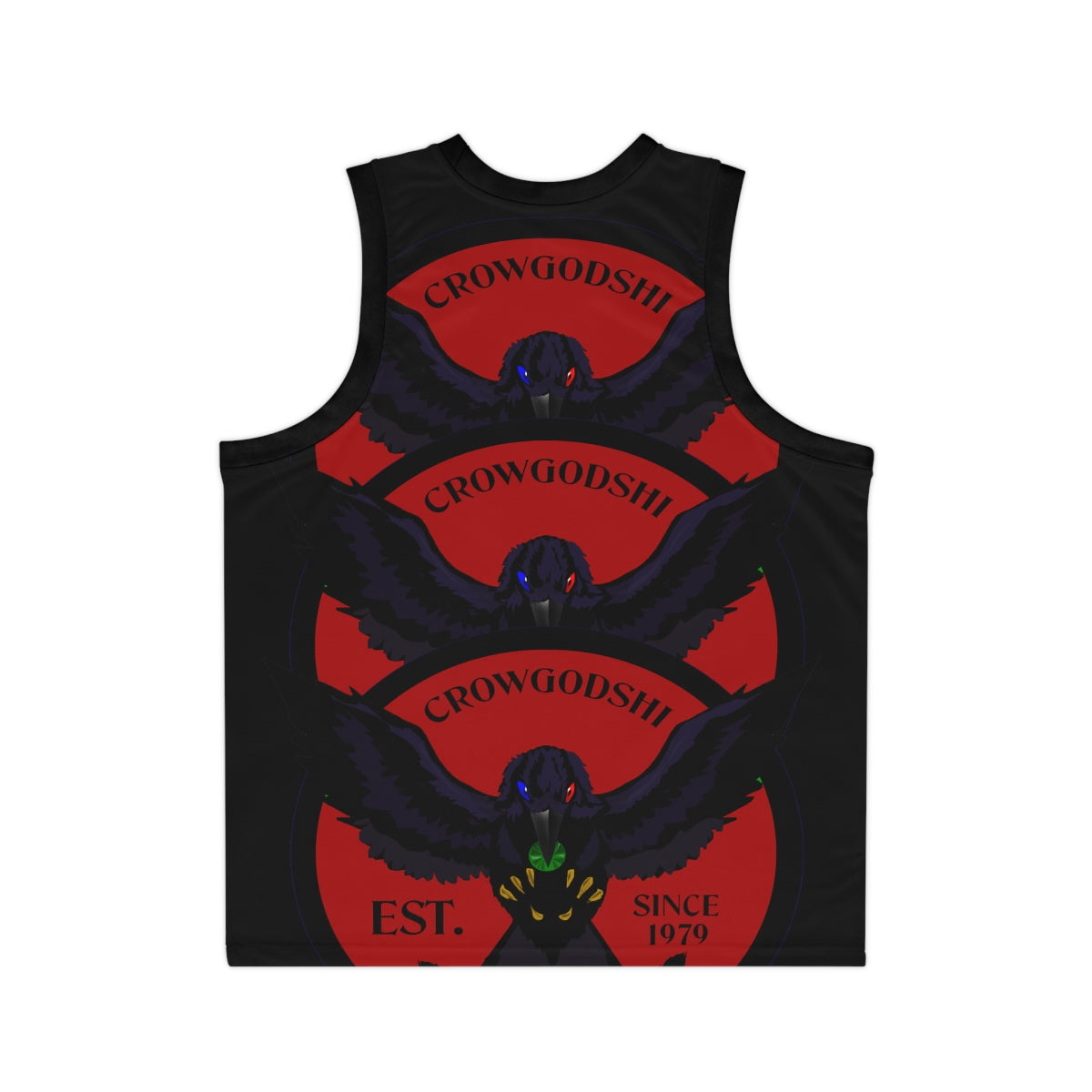 Special Edition Crowgodshi Designer Basketball Jersey, BURGUNDY LOGO