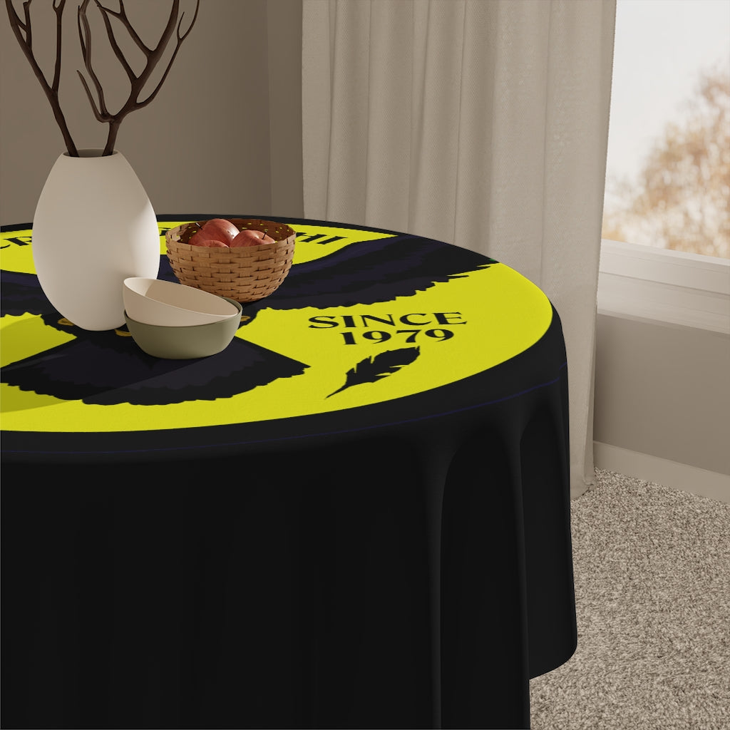 Crowgodshi Table Cloth, YELLOW LOGO