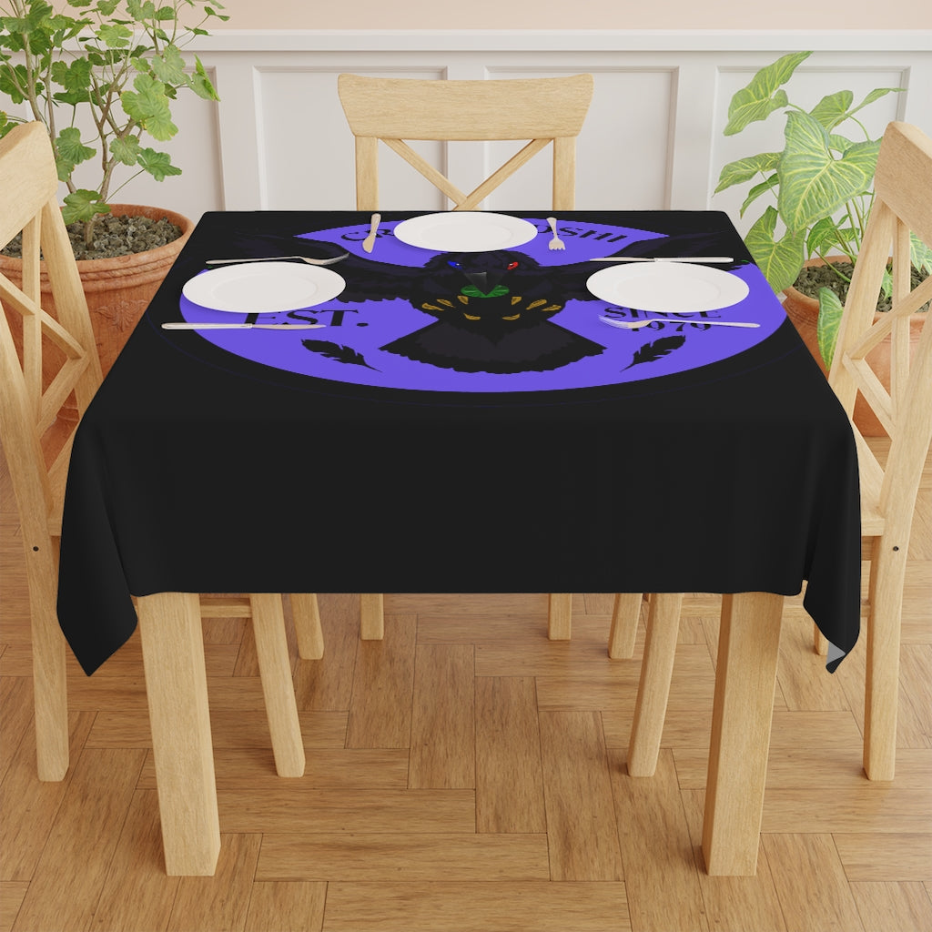 Crowgodshi Table Cloth, PURPLE LOGO