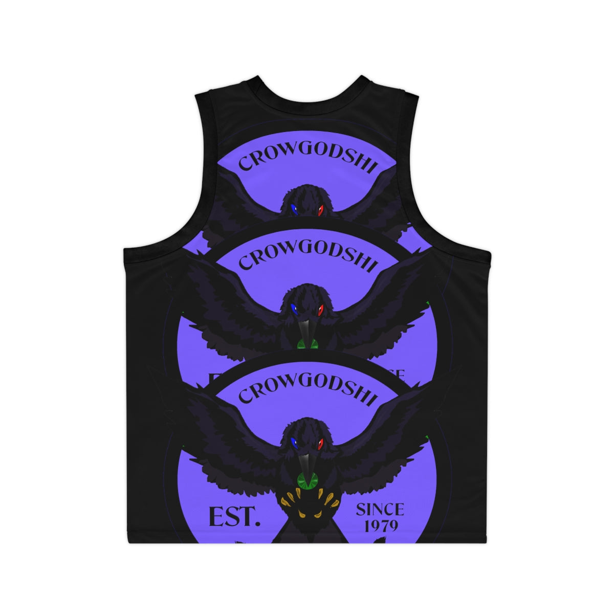 Special Edition Crowgodshi Designer Basketball Jersey, PURPLE LOGO