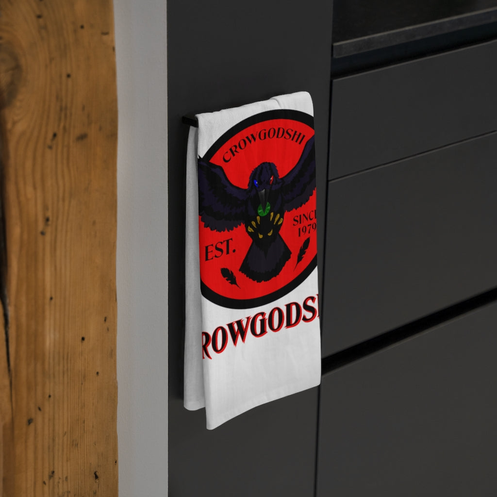 Crowgodshi Kitchen Towel, RED LOGO
