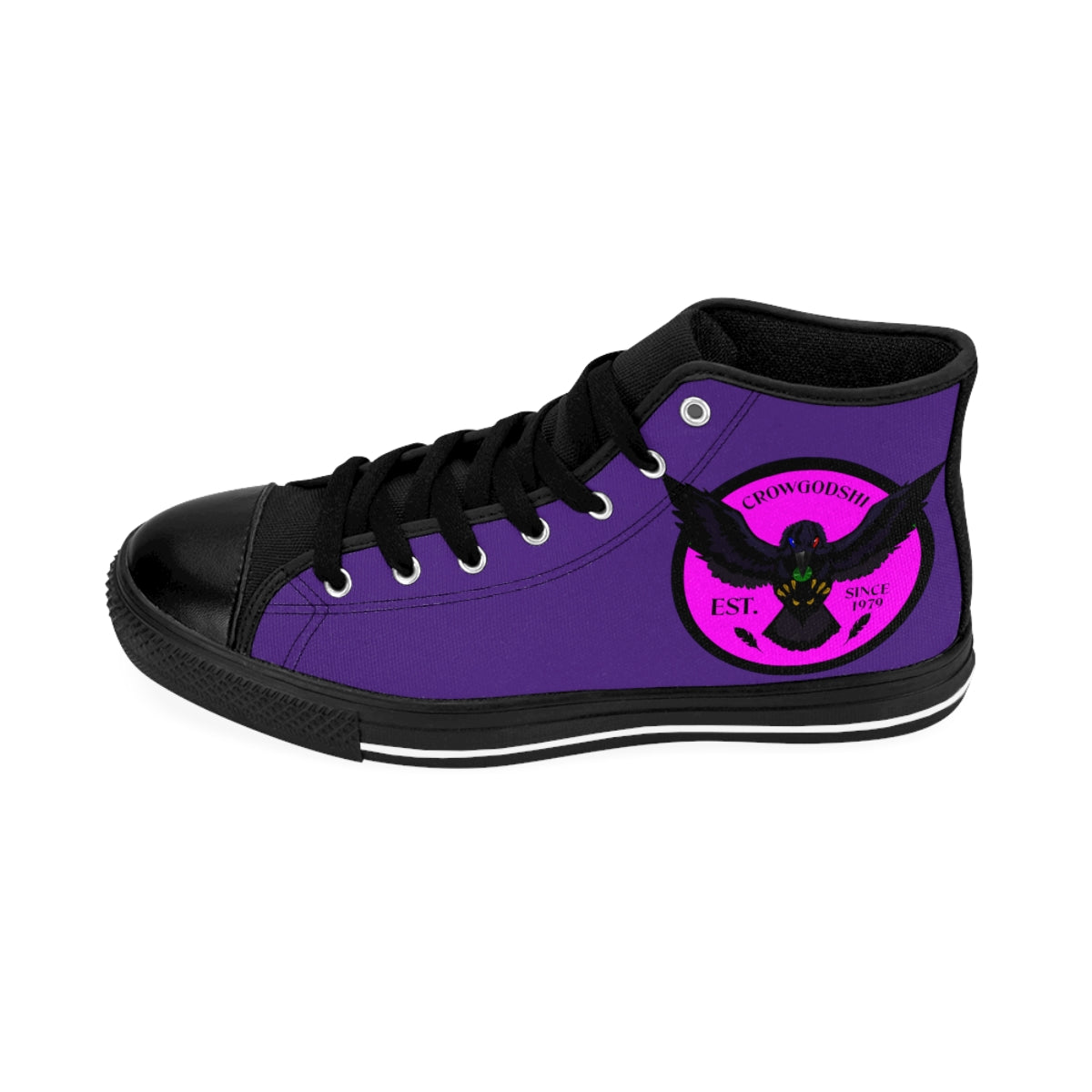 Crowgodshi 2nd Gen. High-Tops, PINK LOGO