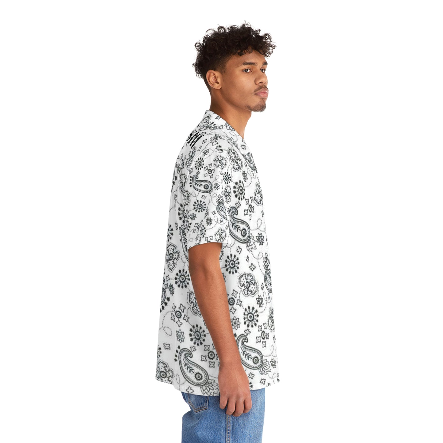 Crowgodshi Men's White Colors Hawaiian Shirt