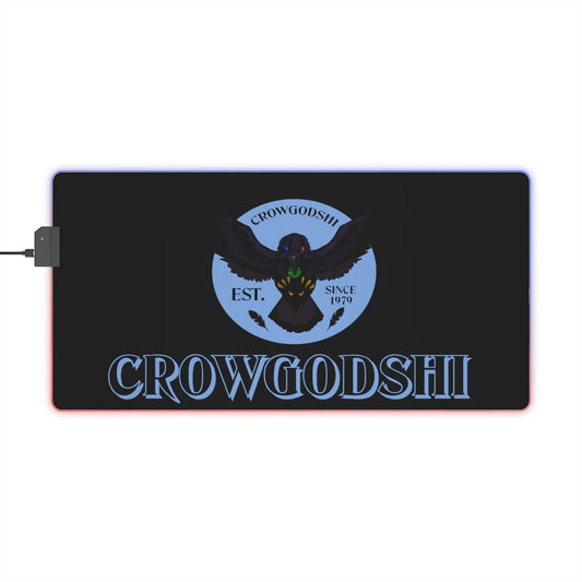 Crowgodshi LED Mouse Pad, CAROLINA BLUE