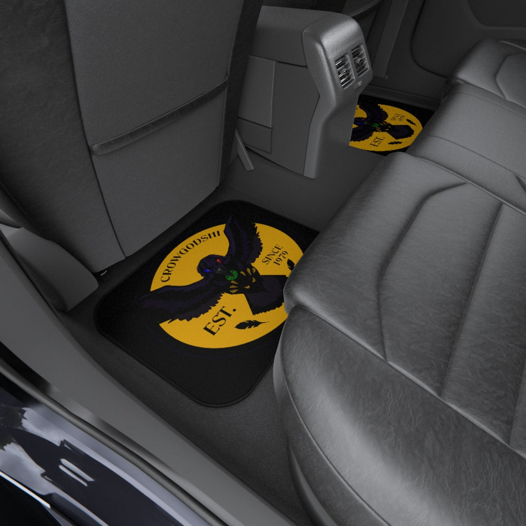 Crowgodshi Car Mats (2x Rear), GOLD