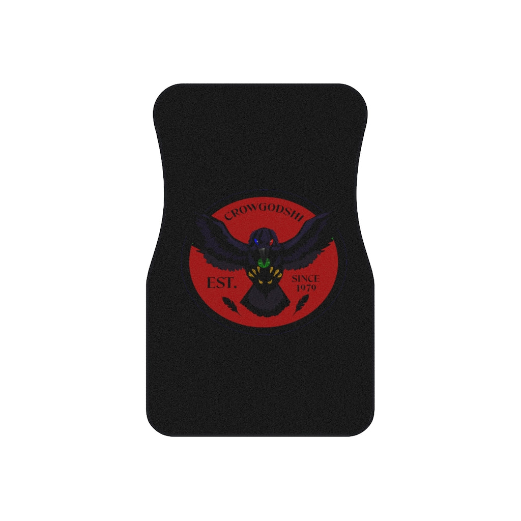 Crowgodshi Car Mats (2x Front), BURGUNDY