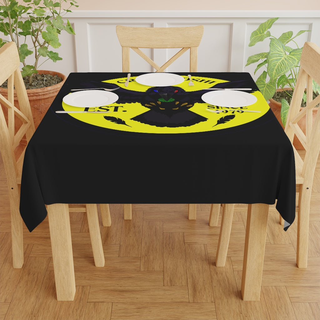 Crowgodshi Table Cloth, YELLOW LOGO