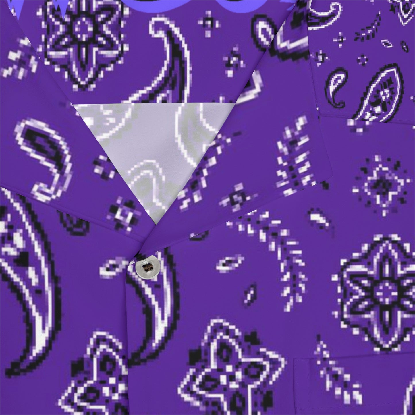 Crowgodshi Men's Purple Colors Hawaiian Shirt