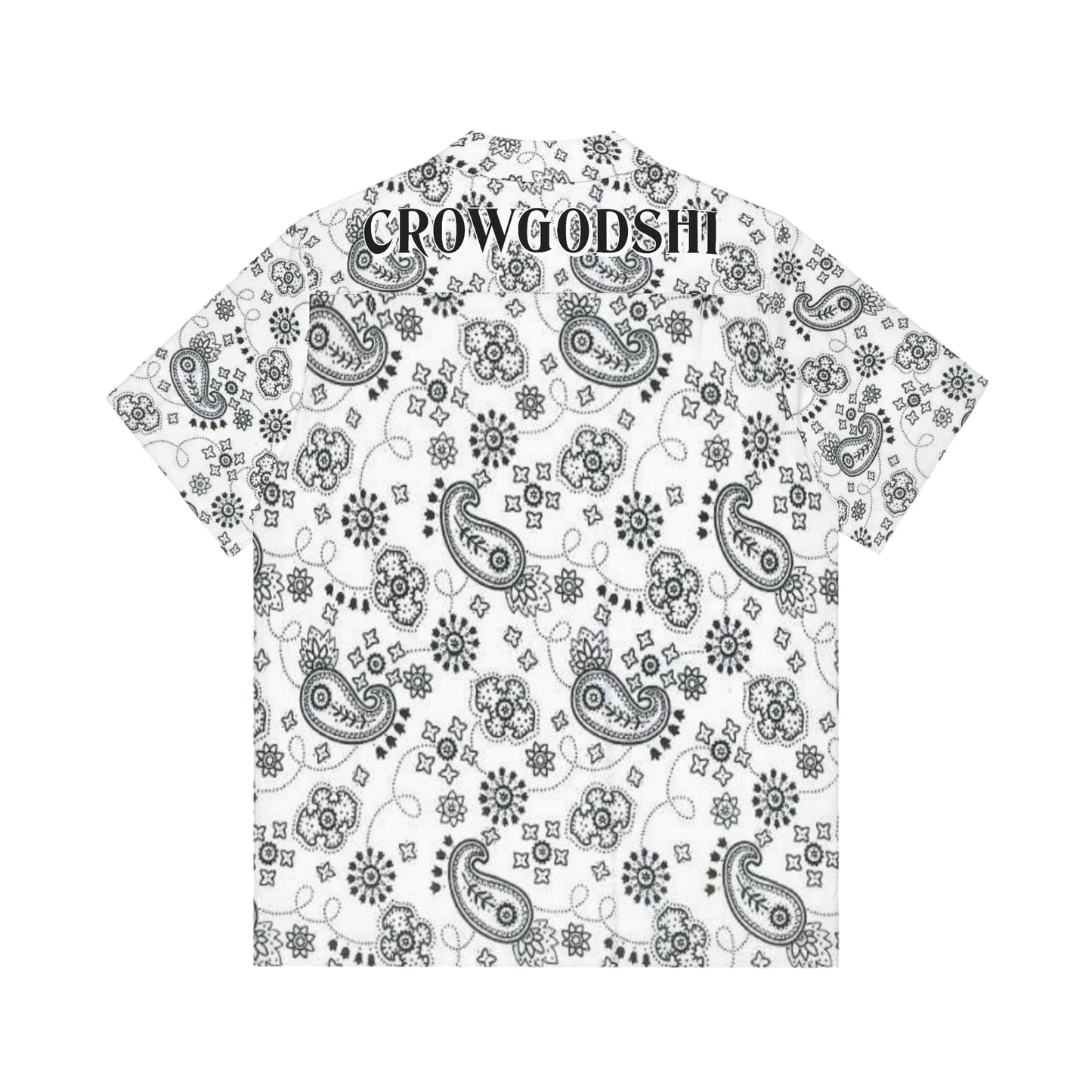 Crowgodshi Men's White Colors Hawaiian Shirt