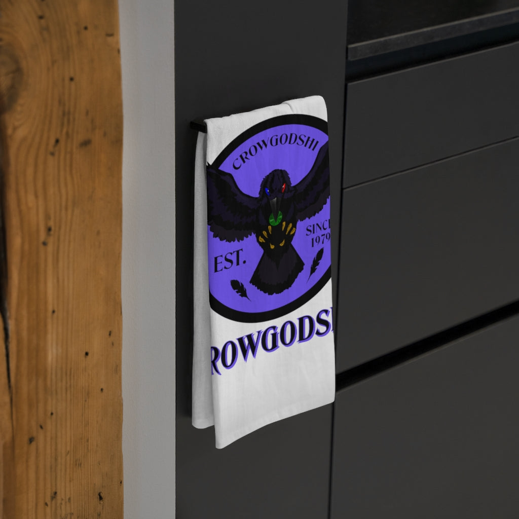 Crowgodshi Kitchen Towel, PURPLE LOGO