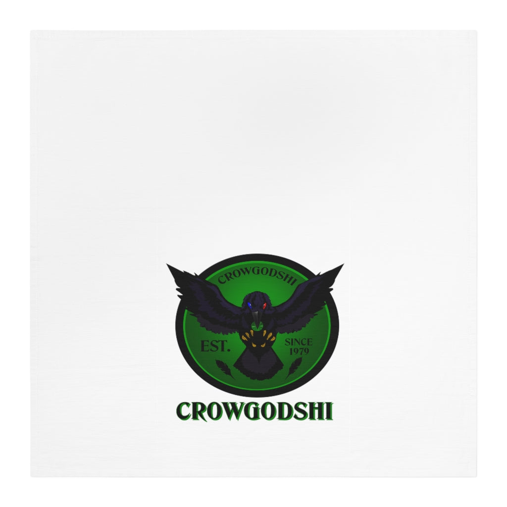 Crowgodshi Kitchen Towel, GREEN LOGO