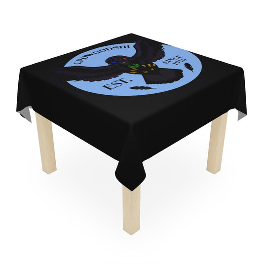 Crowgodshi Table Cloth, CAROLINA BLUE LOGO