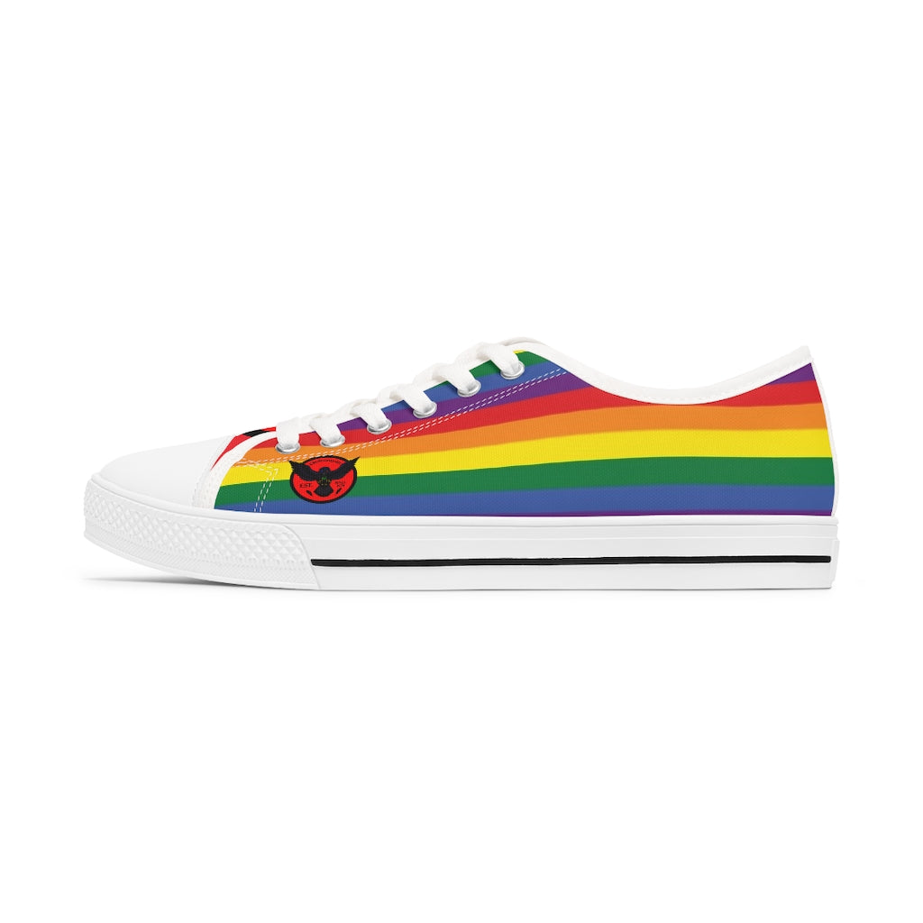 Women's Crowgodshi Colors of the Rainbow Low Top Sneakers