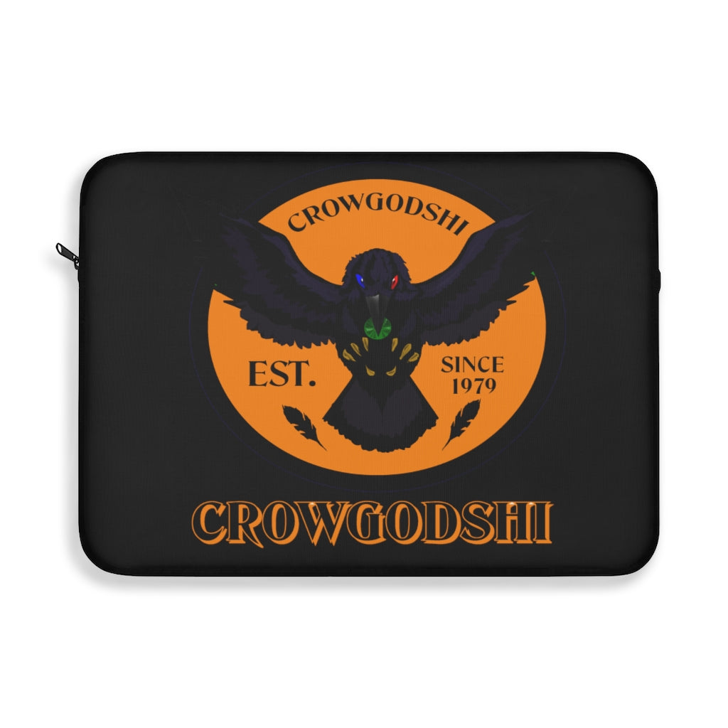Crowgodshi First Generation Laptop Sleeve, ORANGE LOGO
