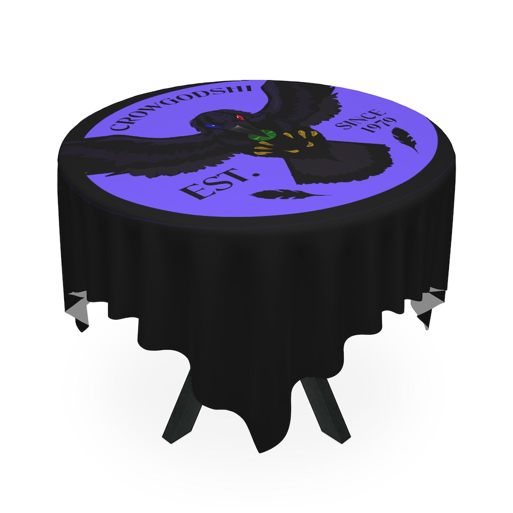 Crowgodshi Table Cloth, PURPLE LOGO