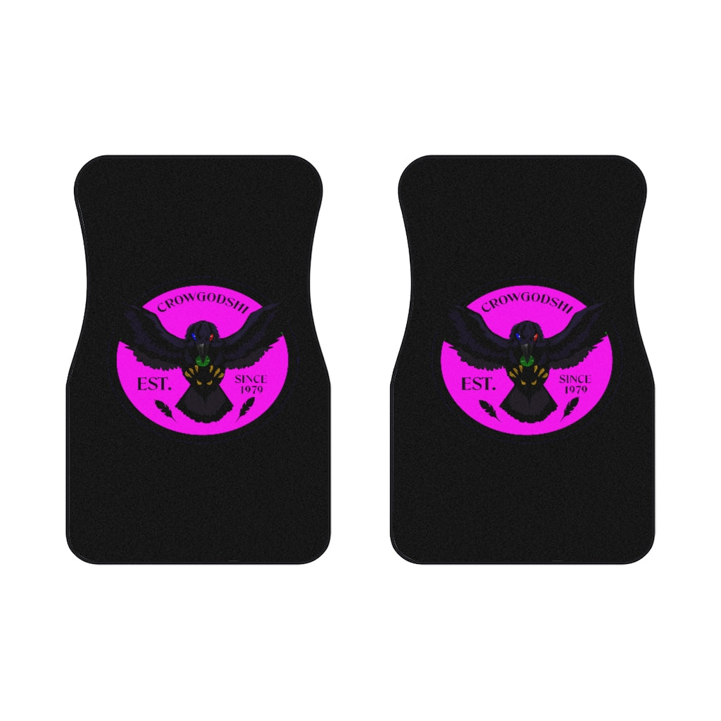 Crowgodshi Car Mats (2x Front), PINK