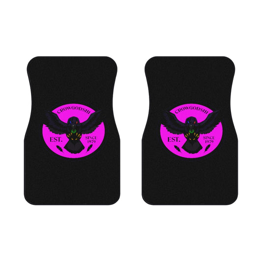 Crowgodshi Car Mats (2x Front), PINK