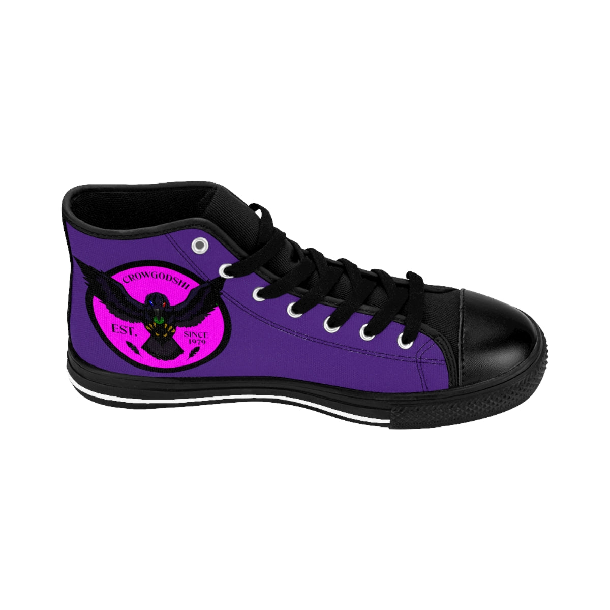 Crowgodshi 2nd Gen. High-Tops, PINK LOGO