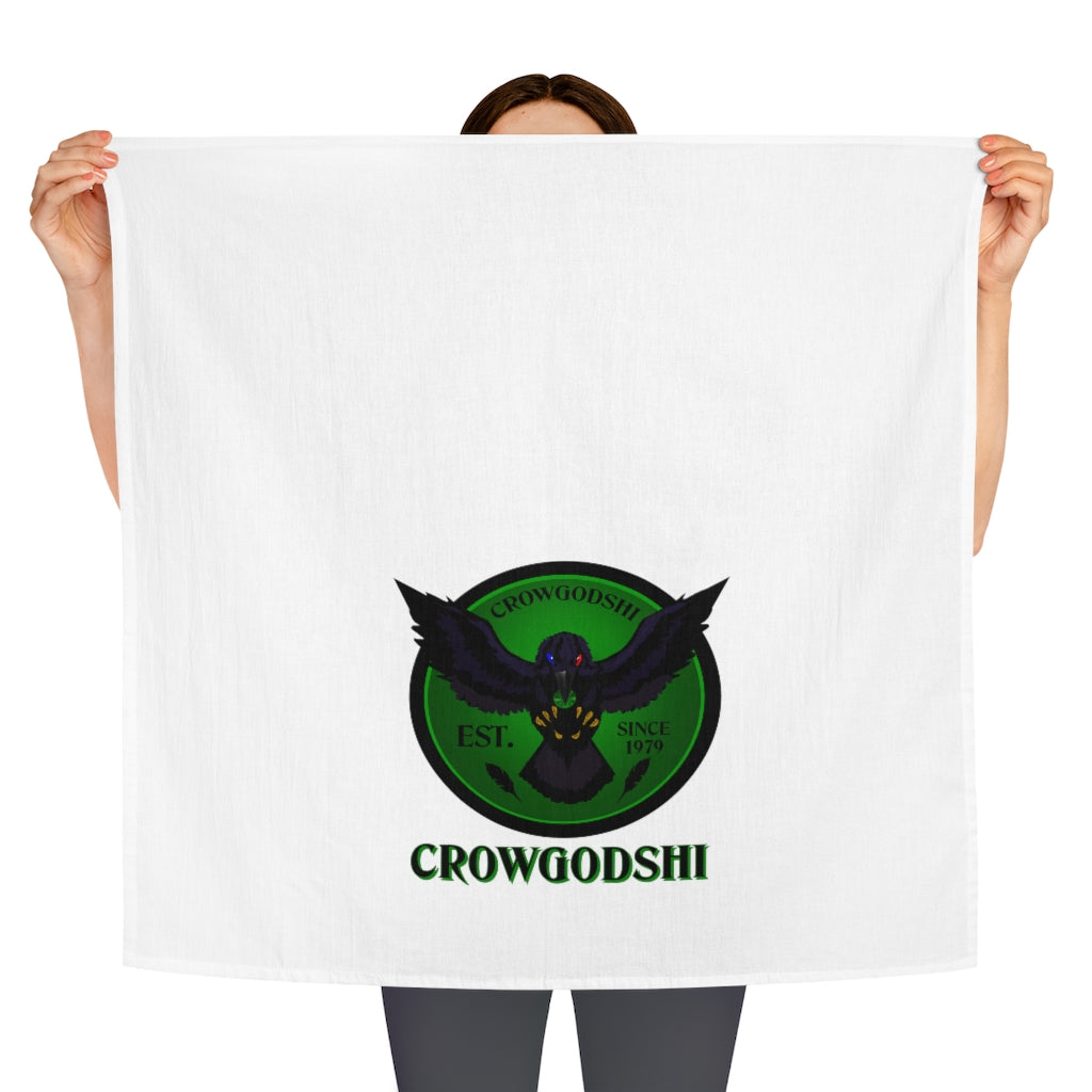Crowgodshi Kitchen Towel, GREEN LOGO