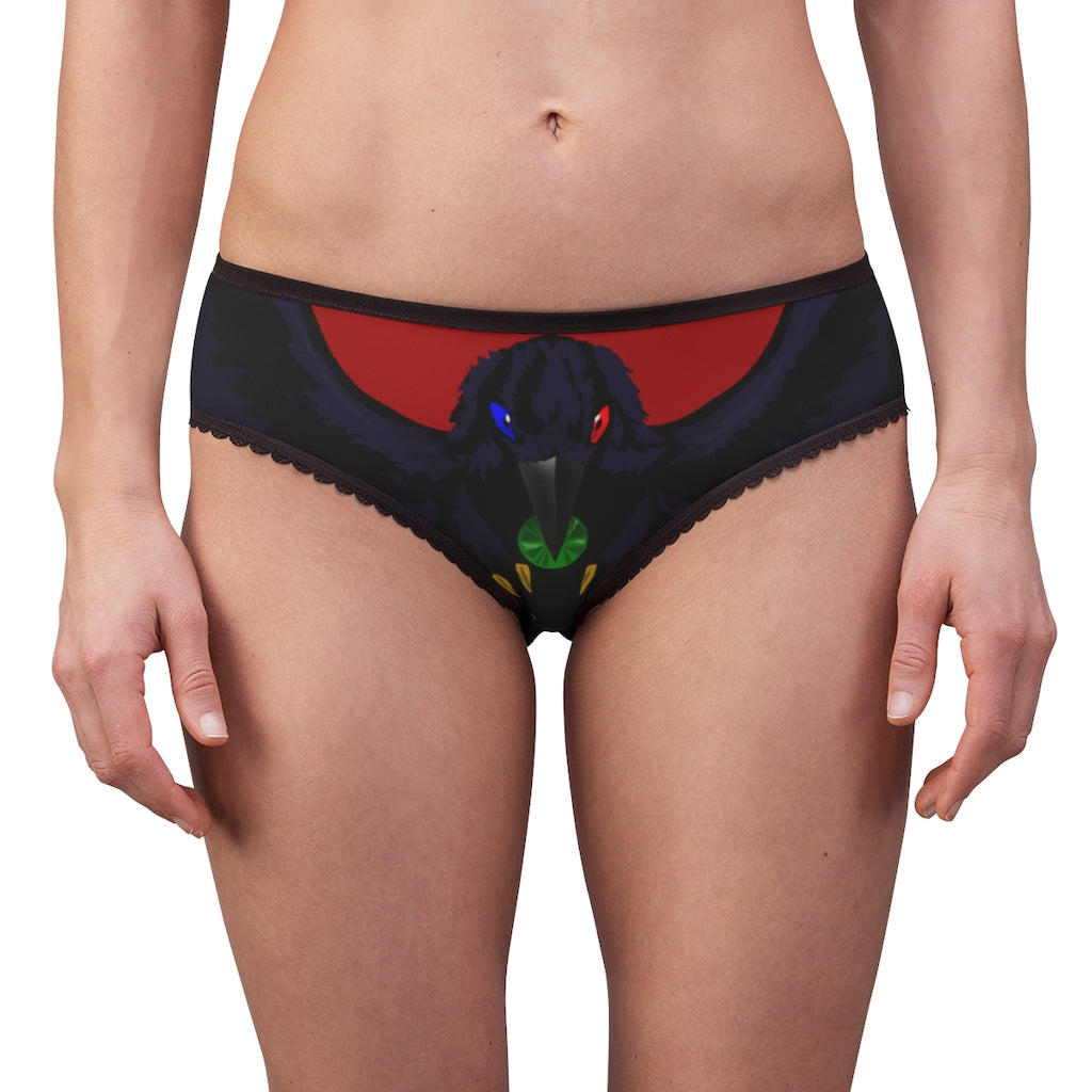 Women's Crowgodshi First Generation Limited Edition Panties, BURGUNDY LOGO
