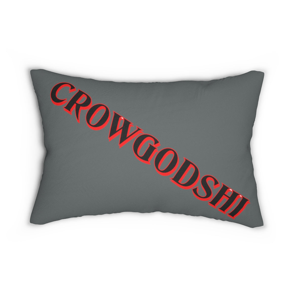 Crowgodshi First Generation Lumbar Pillow, RED LOGO
