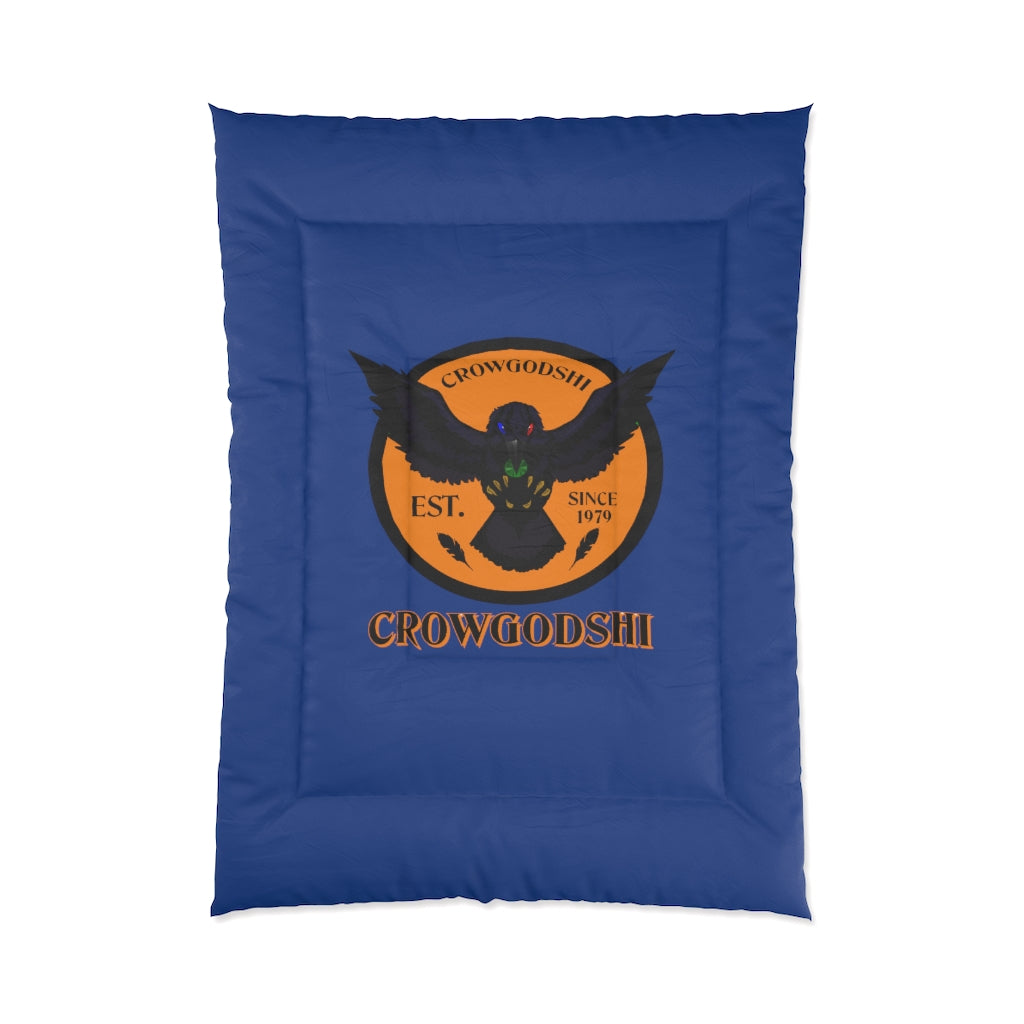 Crowgodshi First Generation Comforter, ORANGE LOGO